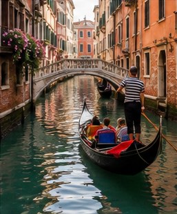 A Venetian gondola ride
